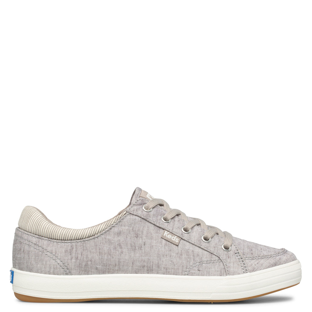 Tenis Center II Chambray Textil Gris Para Mujer