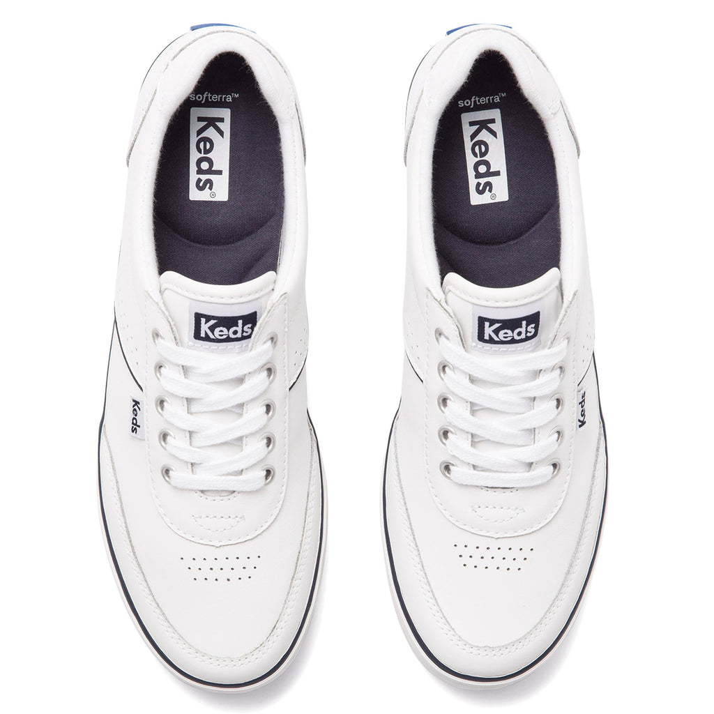 Tenis Courty II Leather Piel Blanco Para Mujer
