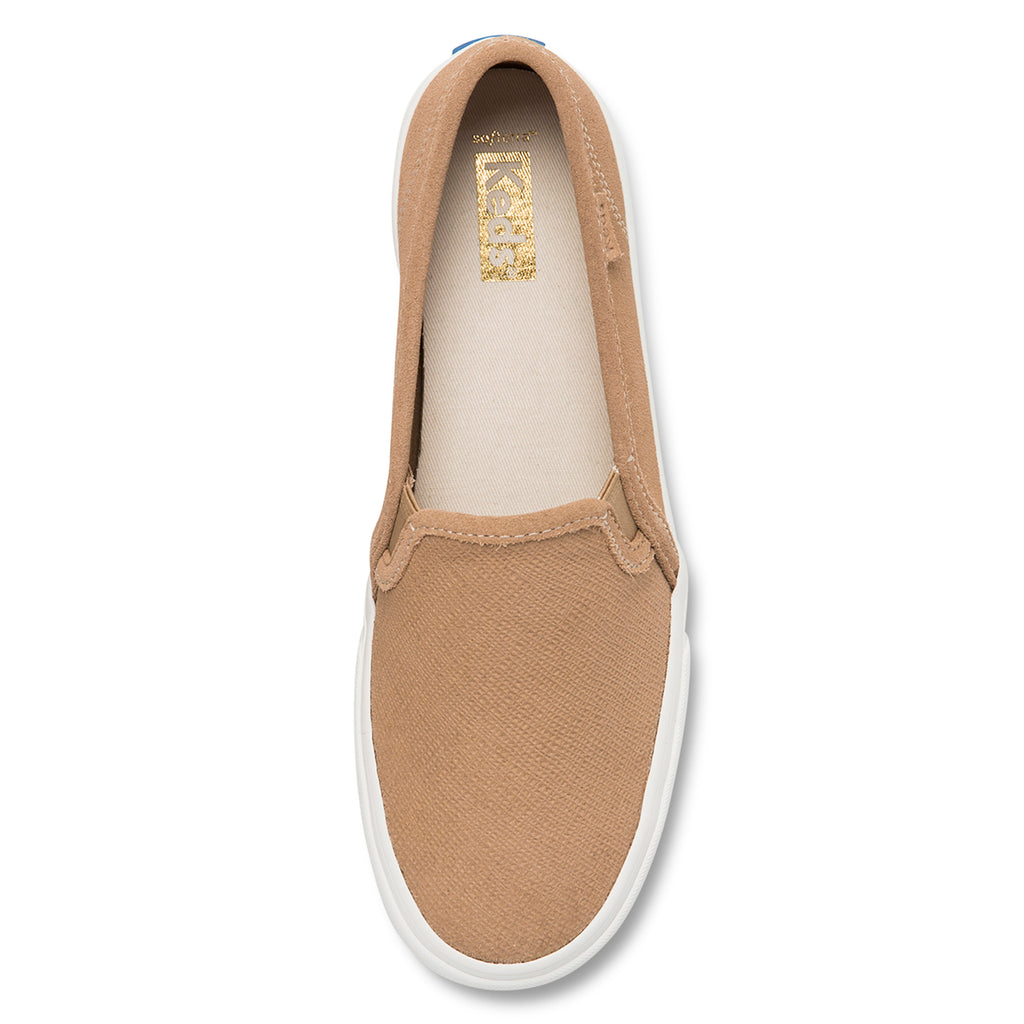 Tenis Double Decker Perf Gamuza Taupe Para Mujer